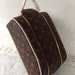 Louis Vuitton Canvas Double Zipper Opening Toiletry Bag M47624 Brown
